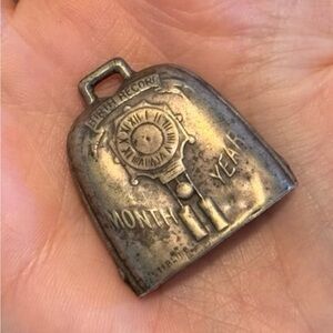 Vintage 925 Sterling Silver Baby Teething Toy Ring Rattle Bell